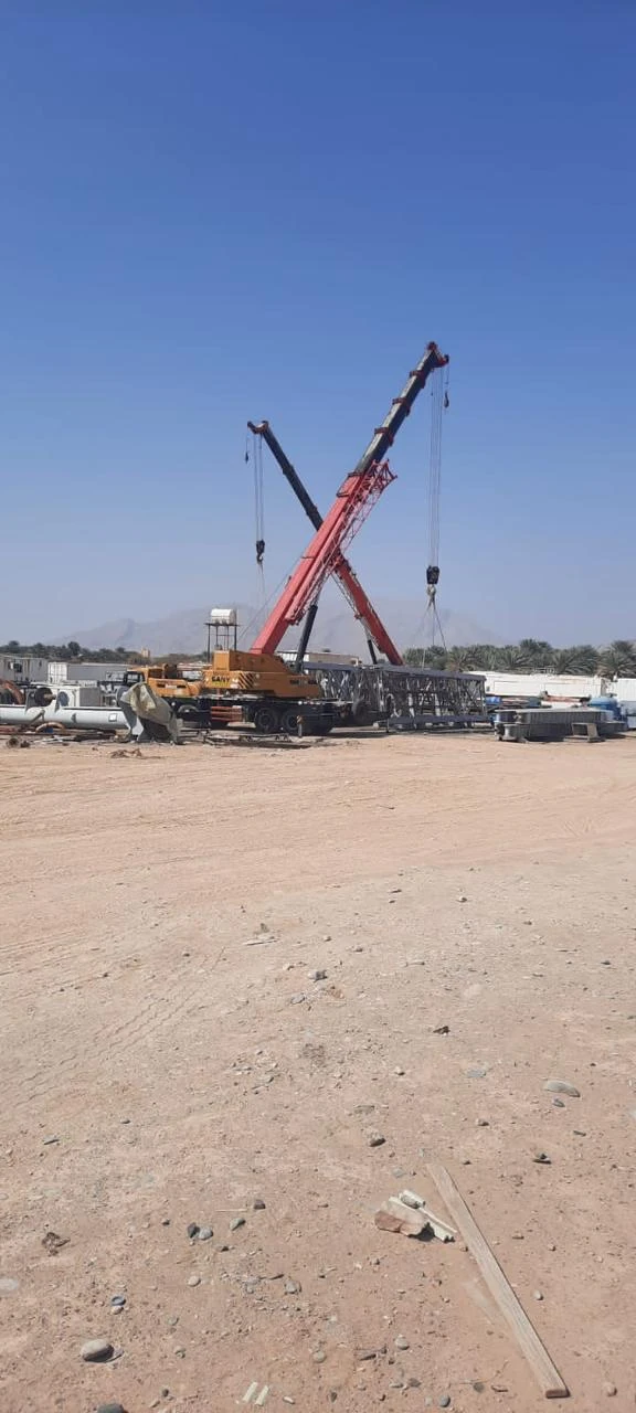 Crane at an open work site